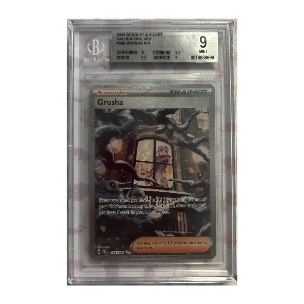 2023 Scarlet & Violet Paldea Evolved #268 Grusha SIR BGS 9