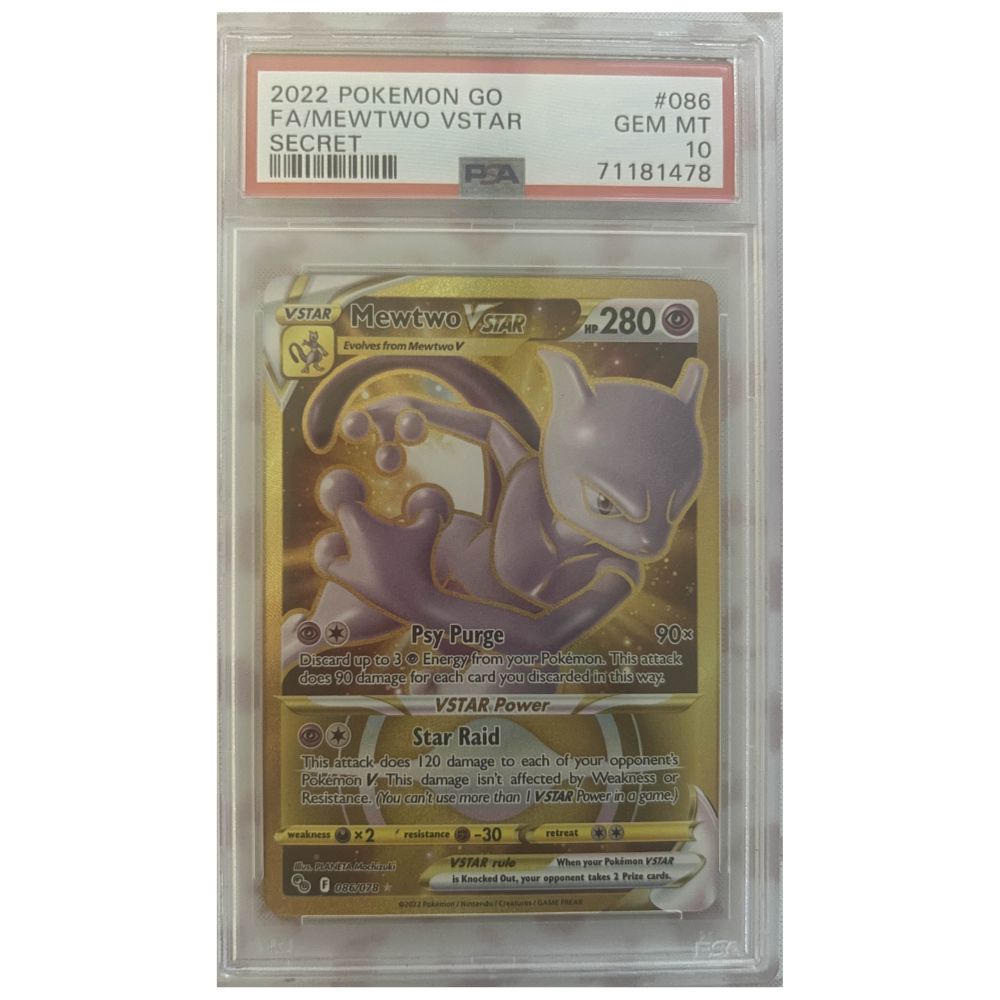 Mewtwo VSTAR #86 | PSA 10 | 2022 Pokemon Go