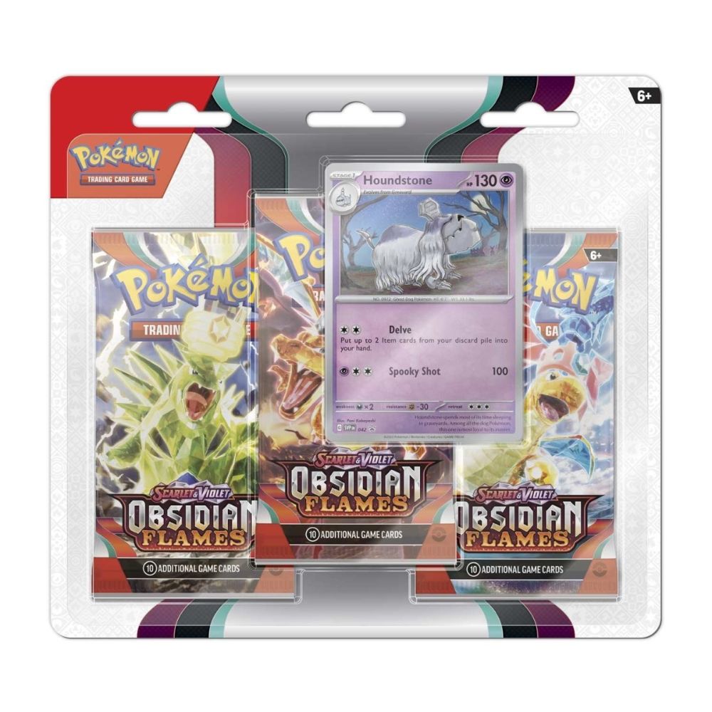 Obsidian Flames 3 Booster Packs & Promo Card [Promo card varies]