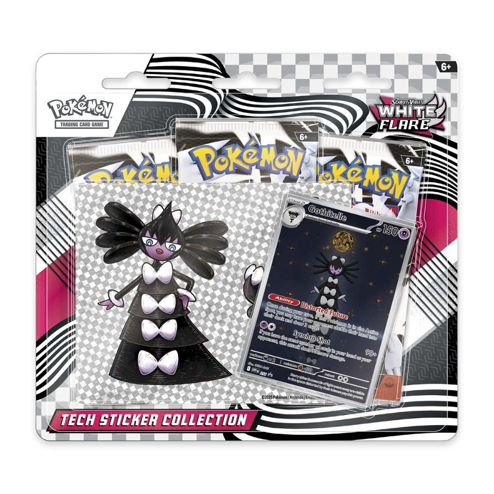 White Flare Tech Sticker Collection